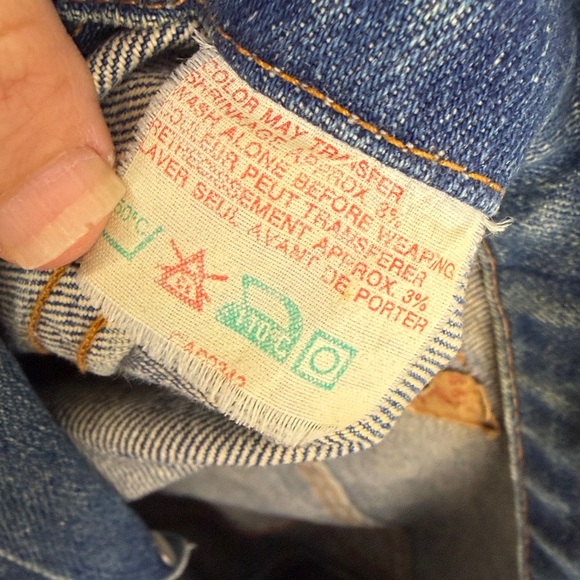 Vintage Levi's Jean Jacket Mens 38 Blue Denim Trucker Made in Canada 80s 90s - Picture 14 of 16
